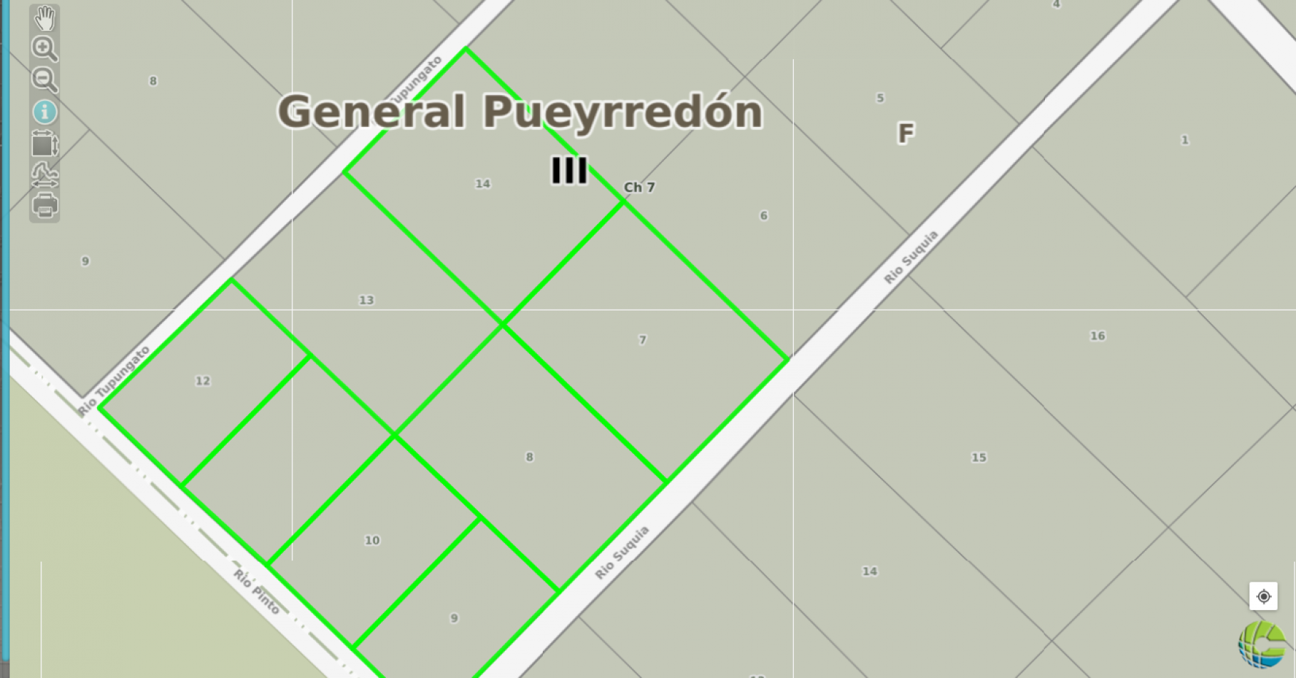 VENDE  11 LOTES, EN BLOCK O SEPARADOS, DE CASI 8 HECTAREAS TOTALES, ZONA LA  GLORIA DE LA PEREGRINA ,  A  METROS DE  LA  RUTA 226 