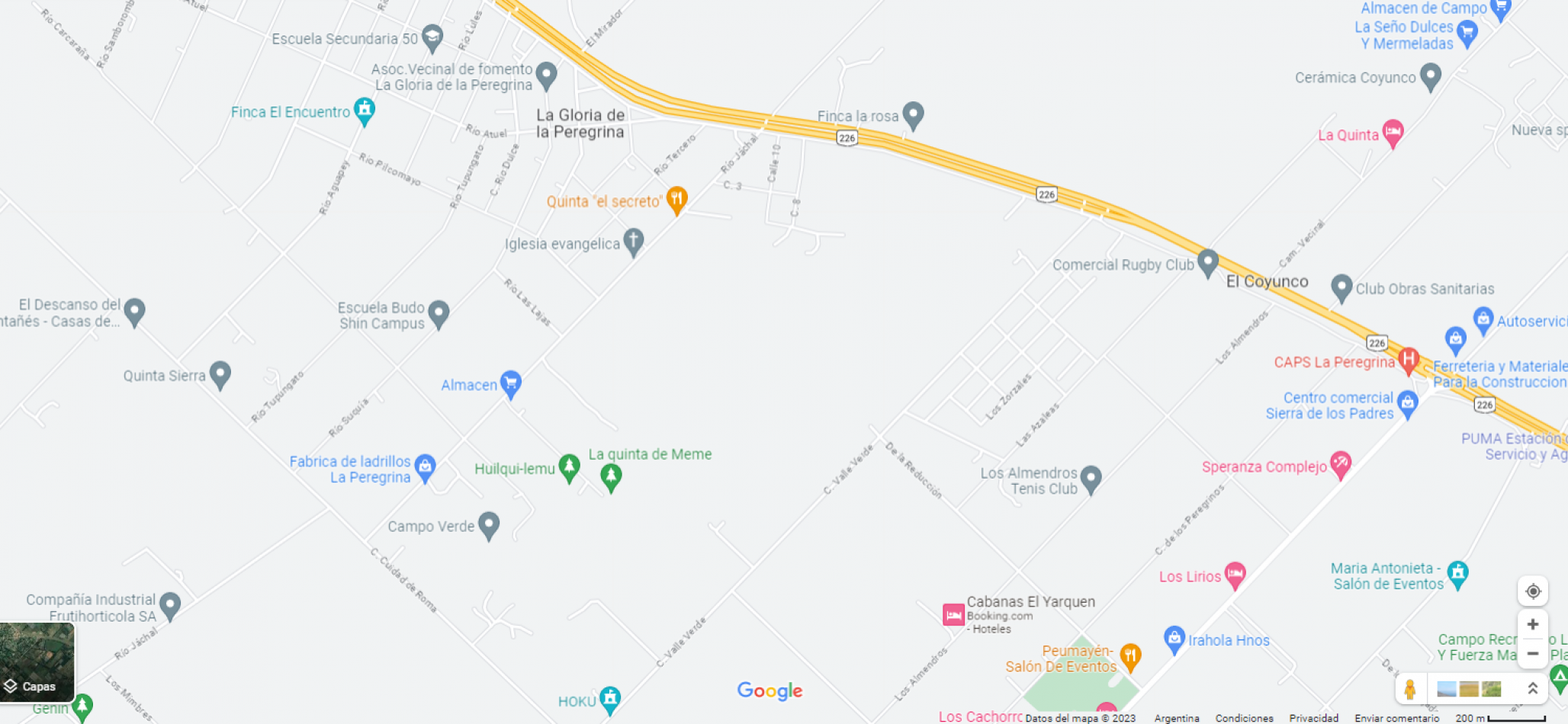 VENDE  11 LOTES, EN BLOCK O SEPARADOS, DE CASI 8 HECTAREAS TOTALES, ZONA LA  GLORIA DE LA PEREGRINA ,  A  METROS DE  LA  RUTA 226 