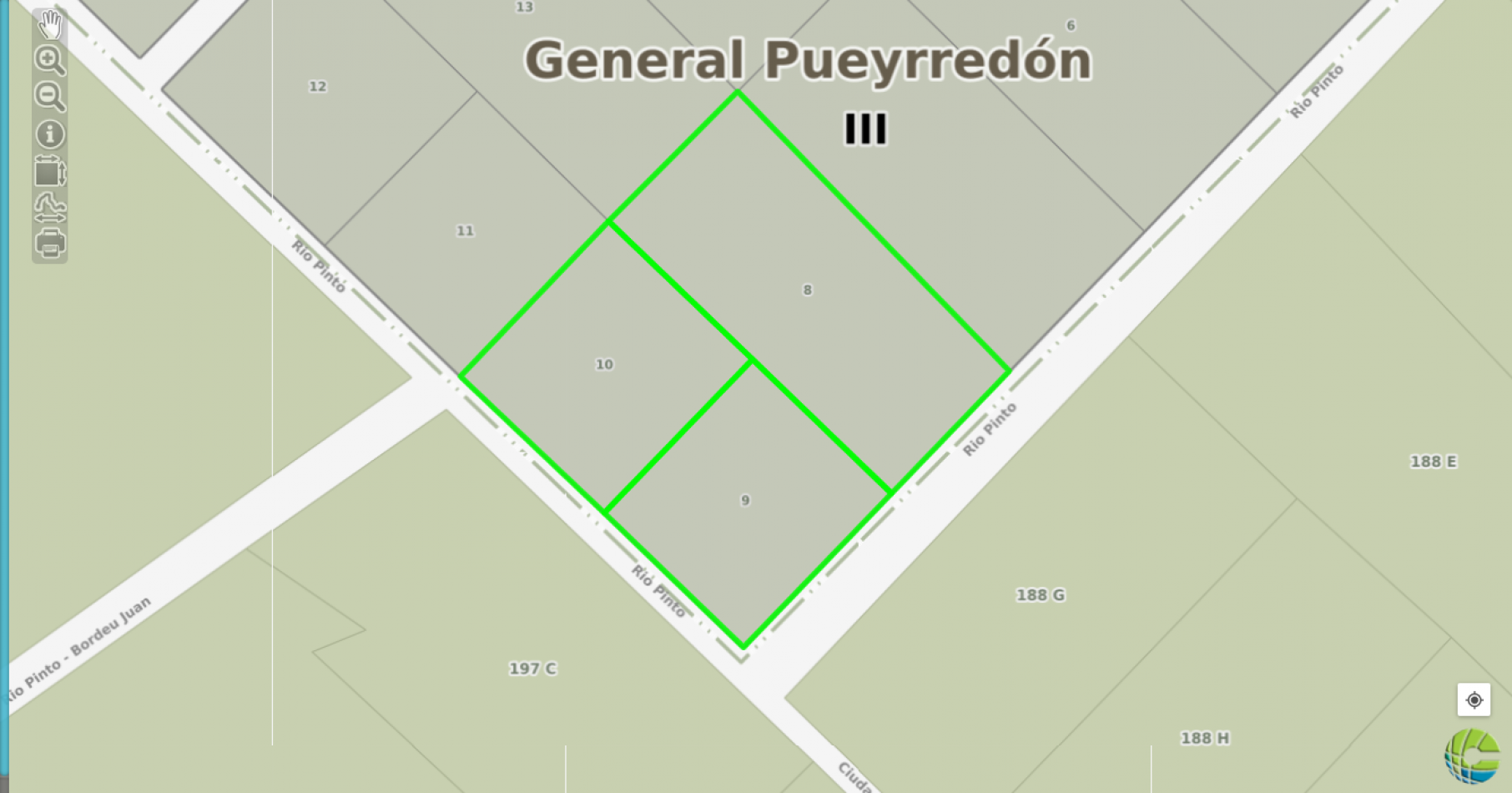 VENDE  11 LOTES, EN BLOCK O SEPARADOS, DE CASI 8 HECTAREAS TOTALES, ZONA LA  GLORIA DE LA PEREGRINA ,  A  METROS DE  LA  RUTA 226 