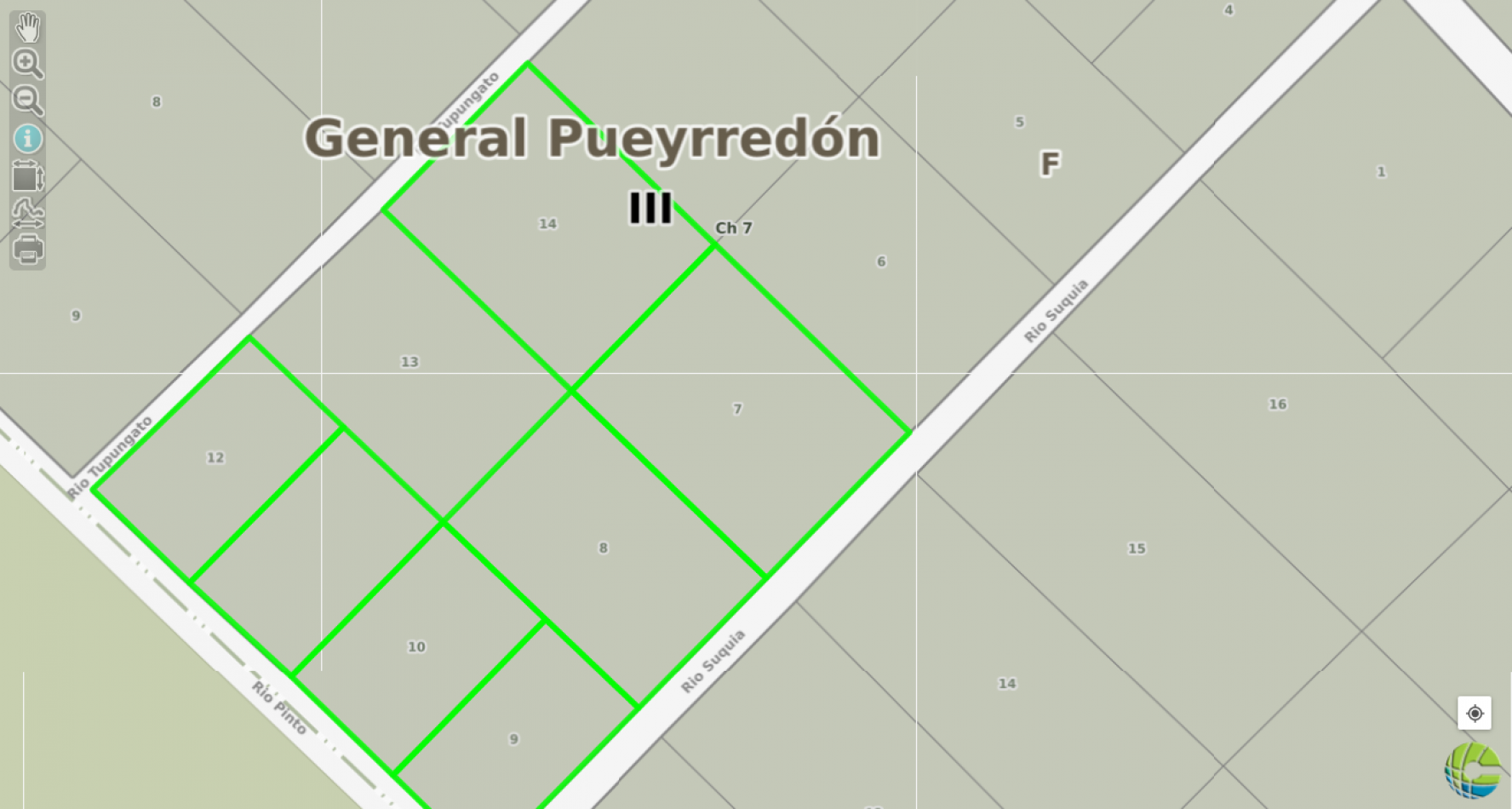 VENDE  11 LOTES, EN BLOCK O SEPARADOS, DE CASI 8 HECTAREAS TOTALES, ZONA LA  GLORIA DE LA PEREGRINA ,  A  METROS DE  LA  RUTA 226 